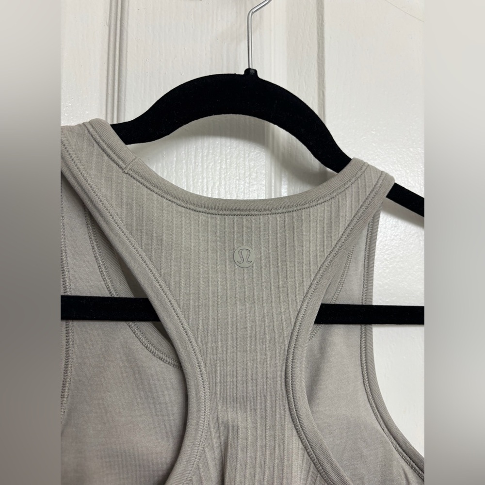 Lululemon Ebb to Street Cropped Racerback Tank
Light Support, B/C Cup - Gray - Picture 4 of 6